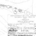 Parking Area #1, Big Spring State Park, April 18, 1935