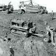 Dam Construction, Cleburne State Park, 1936-1940
