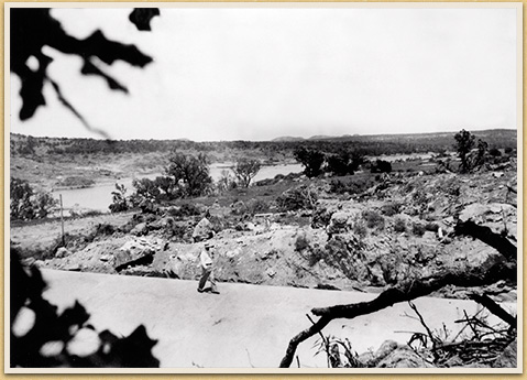 Early CCC Road, Inks Lake State Park, c. 1936
